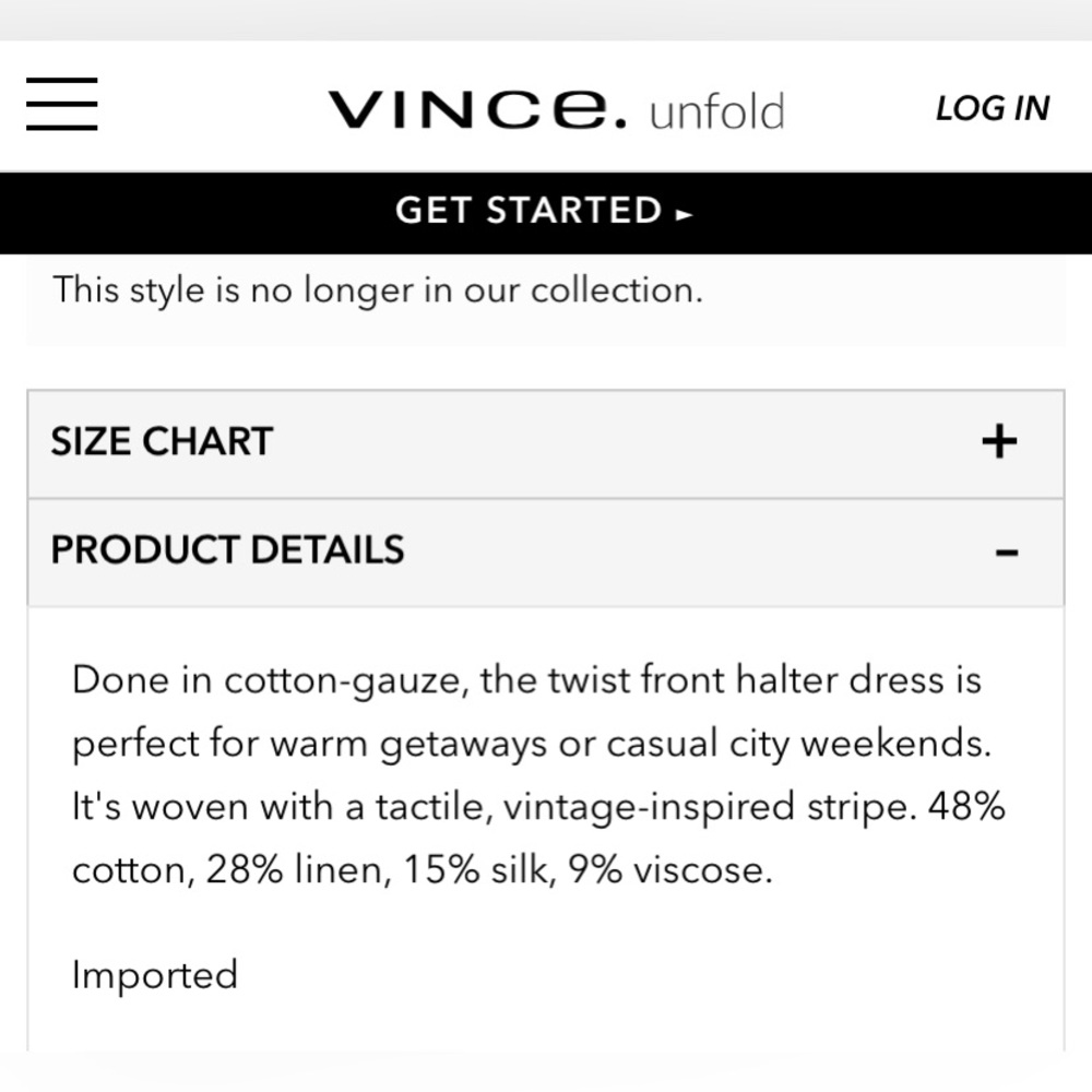 Vince Textured Stripe Twist Front Halter Dress - image 2